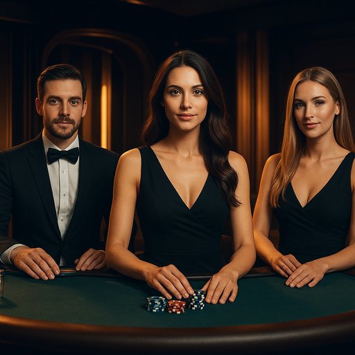 GB444 live dealers at a stylish studio