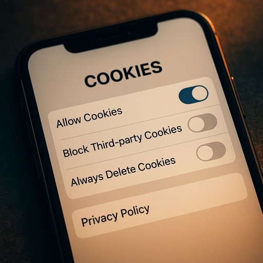 GB444 cookies settings screen